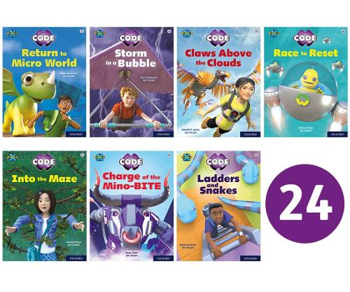 Бумажная книга «Project X CODE: White and Lime Book Bands, Oxford Levels 10 and 11: Sky Bubble and Maze Craze, Class Pack of 24», авторов Эбби Раштон, Элен Калдекотт, Гарет П. Джонс - фото №1