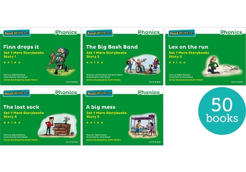 Бумажная книга «Read Write Inc. Phonics: Green Set 1 More Storybooks (Pack of 50)», авторов Эбби Раштон, Хелен Дайнен, Джен Берчет, Сара Воглер - фото №1
