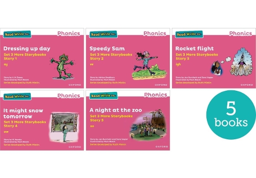 Паперова книга «Read Write Inc. Phonics: Pink Set 3 More Storybooks (Mixed Pack of 5)», авторів А. М. Дассу, Адріан Бредбері, Джен Бьорчет, Сара Воґлер - фото №1