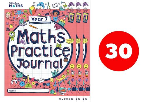 Паперова книга «White Rose Maths Practice Journals Year 7 Workbooks: Pack of 30», автор Метью Ейнскоу - фото №1
