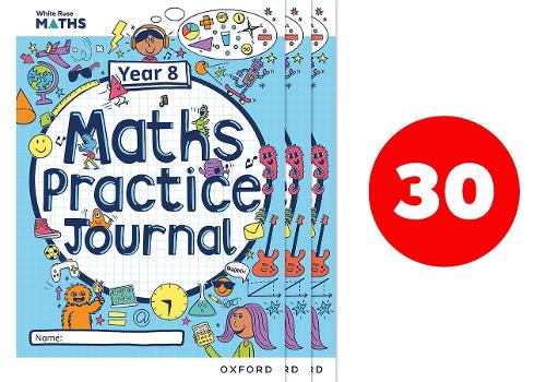 Бумажная книга «White Rose Maths Practice Journals Year 8 Workbooks: Pack of 30», автор Эмили Фокс - фото №1