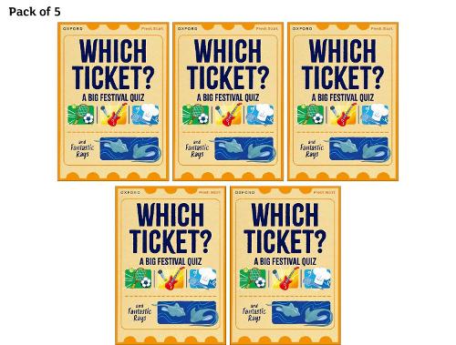 Бумажная книга «Read Write Inc. Fresh Start Readers: Book 3: Which Ticket? A Big Festival Quiz & Fantastic Rays - Pack of 5», авторов Эбби Раштон, Хелен Дайнен - фото №1