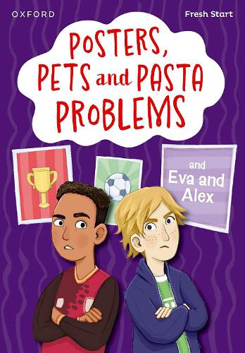 Бумажная книга «Read Write Inc. Fresh Start Readers: Book 13: Posters, Pets and Pasta Problems & Eva and Alex», авторов Нариндер Дхами, Тереза Хипи - фото №1