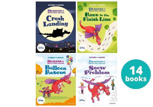 [object Object] «Stories for Maths: KS1: Dragons of Moontail Island (14 book pack)», авторов Анжела Кекоевич, Клэр Уитстон, Эмма Финлейсон-Палмер, Джо Коттерилл, Маркус Уилкинсон, Миранда Уокер, Наз Ахсун, Сэмюэл Гэйтон, Стелла Бочвей - фото №1