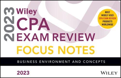 Бумажная книга «Wiley's CPA Jan 2023 Focus Notes: Business Environment and Concepts», автор Вайли - фото №1