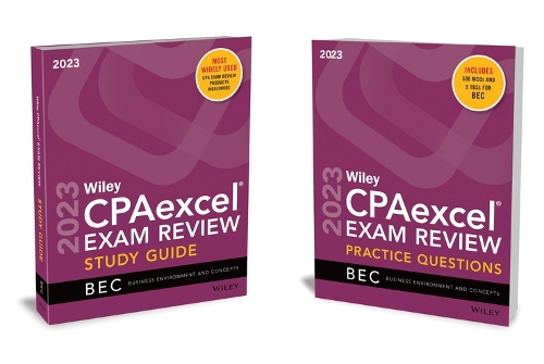 Паперова книга «Wiley's CPA 2023 Study Guide + Question Pack: Business Environment and Concepts», автор Вайлі - фото №1