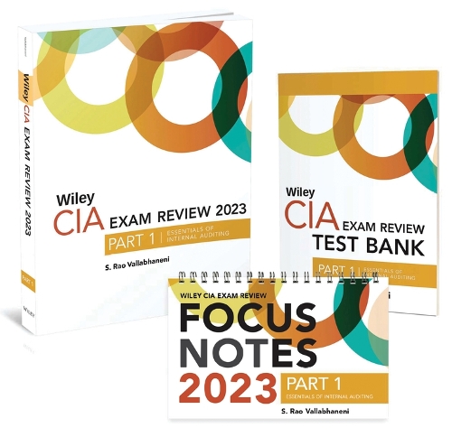 Бумажная книга «Wiley CIA 2023 Part 1: Exam Review + Test Bank + Focus Notes, Essentials of Internal Auditing Set», автор Вайли - фото №1