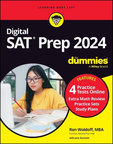 Паперова книга «Digital SAT Prep 2024 For Dummies: Book + 4 Practice Tests Online, Updated for the NEW Digital Format», автор Рон Волдофф - фото №1