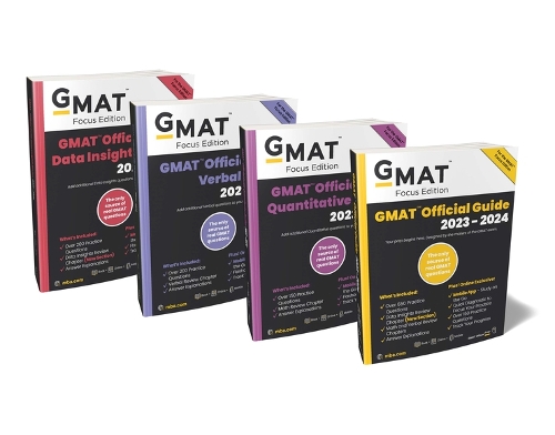 Бумажная книга «GMAT Official Guide 2023-2024 Bundle, Focus Edition: Includes GMAT Official Guide, GMAT Quantitative Review, GMAT Verbal Review, and GMAT Data Insights Review + Online Question Bank», автор GMAC (Совет по приему в высшие учебные заведения) - фото №1