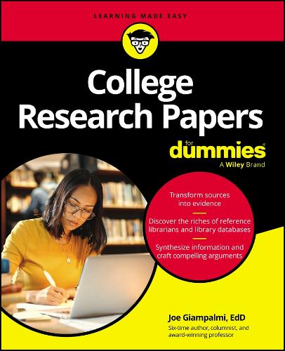 Паперова книга «College Research Papers For Dummies», автор Джо Джампалмі - фото №1