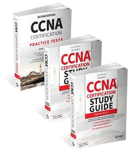 [object Object] «CCNA Certification Study Guide Volume 1, Volume 2, and Practice Tests Kit: Exam 200-301 v1.1», авторів Дональд Робб, Джон Бугайяр, Тодд Лэммл - фото №1