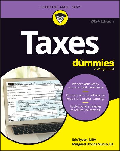 Паперова книга «Taxes For Dummies: 2024 Edition», авторів Ерік Тайсон, Маргарет Аткінс Манро - фото №1