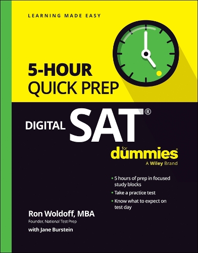 Паперова книга «Digital SAT 5-Hour Quick Prep For Dummies», автор Рон Волдофф - фото №1