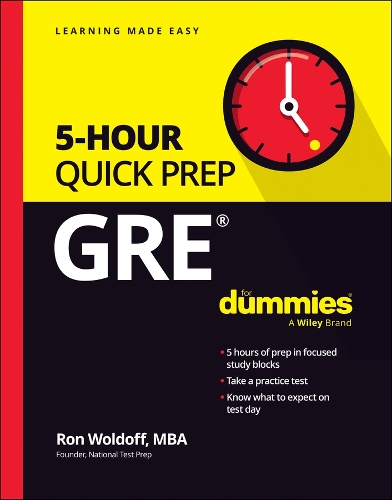 Бумажная книга «GRE 5-Hour Quick Prep For Dummies», автор Рон Вулдофф - фото №1
