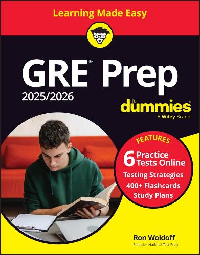 Бумажная книга «GRE Prep 2025/2026 For Dummies: Book + 6 Practice Tests + 400 Flashcards Online», автор Рон Вулдофф - фото №1