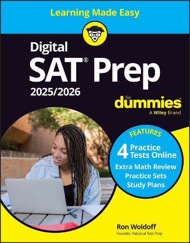 Паперова книга «Digital SAT Prep 2025/2026 For Dummies: Book + 4 Practice Tests + Flashcards Online», автор Рон Волдофф - фото №1