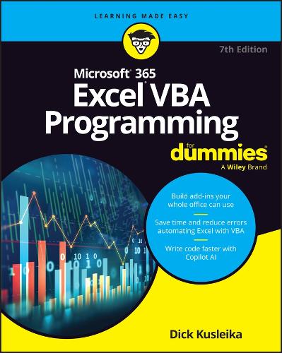 [object Object] «Microsoft 365 Excel VBA Programming For Dummies», автор Дік Куслейка - фото №1