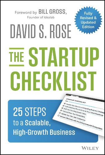Паперова книга «The Startup Checklist: 25 Steps to a Scalable, High-Growth Business», автор Девід С. Роуз - фото №1