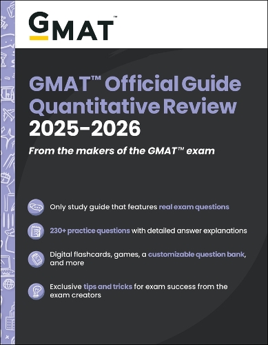 Паперова книга «GMAT Official Guide Quantitative Review 2025-2026: Book + Online Question Bank», автор GMAC (Рада з прийому у вищі навчальні заклади) - фото №1