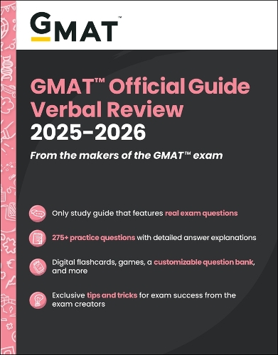 Бумажная книга «GMAT Official Guide Verbal Review 2025-2026: Book + Online Question Bank», автор GMAC (Совет по приему в высшие учебные заведения) - фото №1