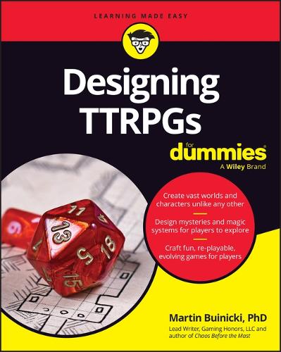 Паперова книга «Designing TTRPGs For Dummies», автор Мартін Буйніцкі - фото №1