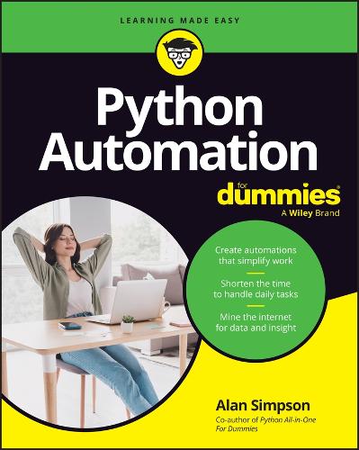 Паперова книга «Python Automation For Dummies», автор Алан Сімпсон - фото №1