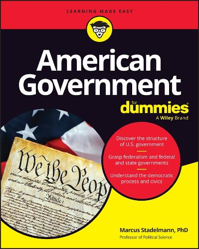 Паперова книга «American Government For Dummies», автор Маркус А. Стадельманн - фото №1