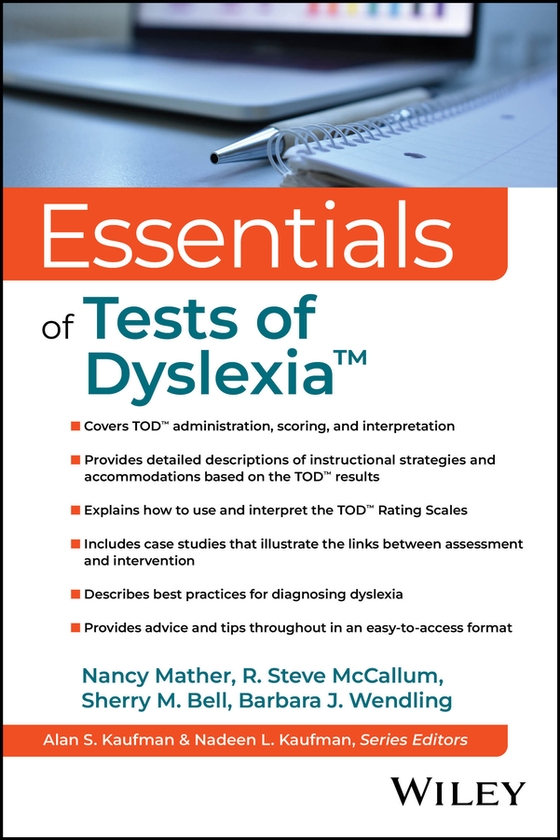 Бумажная книга «Essentials of Tests of Dyslexia�», авторов Барбара Дж. Вендлинг, Нэнси Мазер, Р. Стив МакКаллум - фото №1