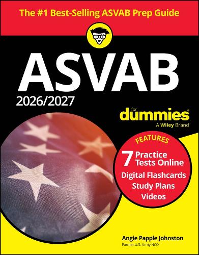 Паперова книга «2026/2027 ASVAB For Dummies: Book + 7 Practice Tests, Flashcards, and Videos Online», автор Енджі Паппл Джонстон - фото №1