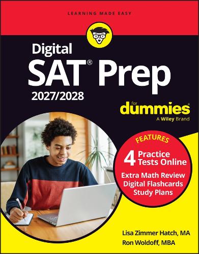 Бумажная книга «Digital SAT Prep 2027/2028 For Dummies: Book + 4 Full-Length Practice Tests & Flashcards Online», авторов Лиза Циммер Хэтч, Рон Вулдофф - фото №1
