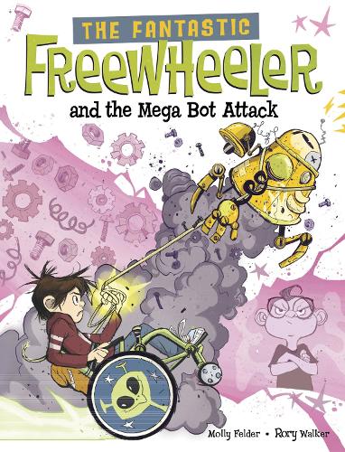 Паперова книга «The Fantastic Freewheeler and the Mega Bot Attack: A Graphic Novel», автор Моллі Фелдер - фото №1