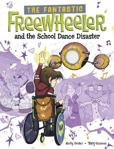 Паперова книга «The Fantastic Freewheeler and the School Dance Disaster: A Graphic Novel», автор Моллі Фелдер - фото №1