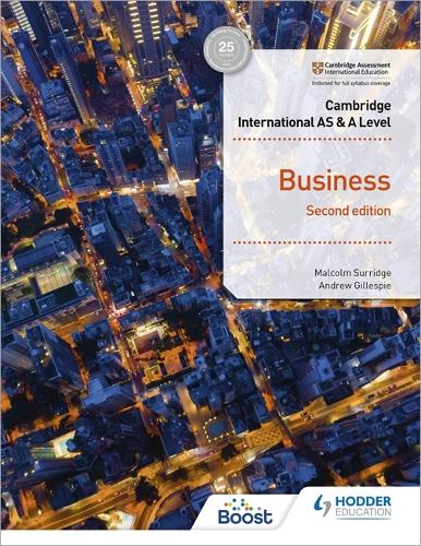 Бумажная книга «Cambridge International AS & A Level Business Second Edition», авторов Эндрю Гиллеспи, Малкольм Сурридж - фото №1