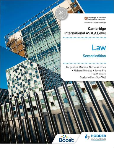Паперова книга «Cambridge International AS and A Level Law Second Edition», авторів Жаклін Мартін, Ніколас Прайс, Річард Уортлі - фото №1