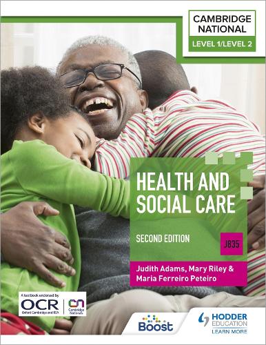 Паперова книга «Level 1/Level 2 Cambridge National in Health & Social Care (J835): Second Edition», авторів Джудіт Адамс, Марія Феррейро Петейро, Мері Райлі - фото №1