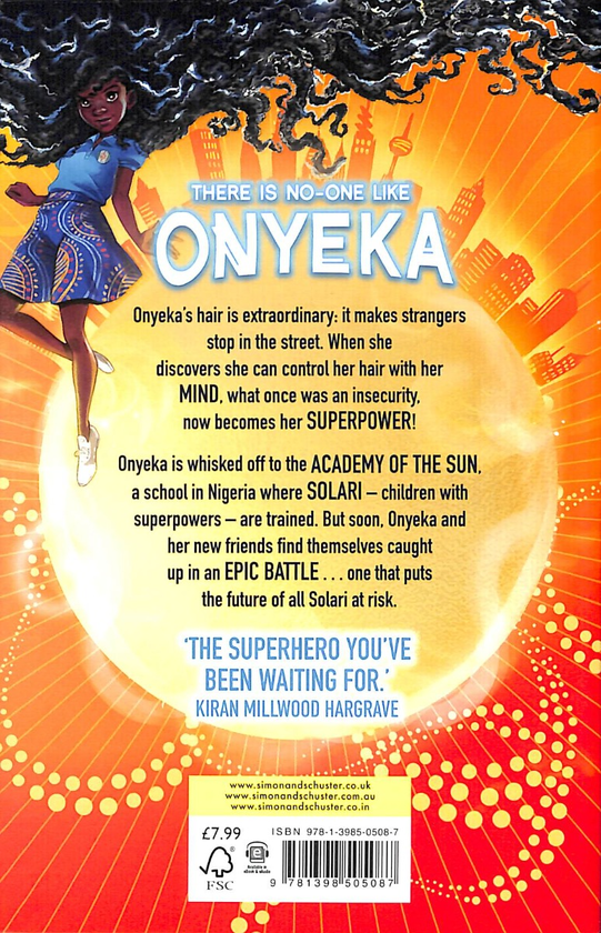 Бумажная книга «Onyeka and the Academy of the Sun», автор Тола Окогву - фото №1