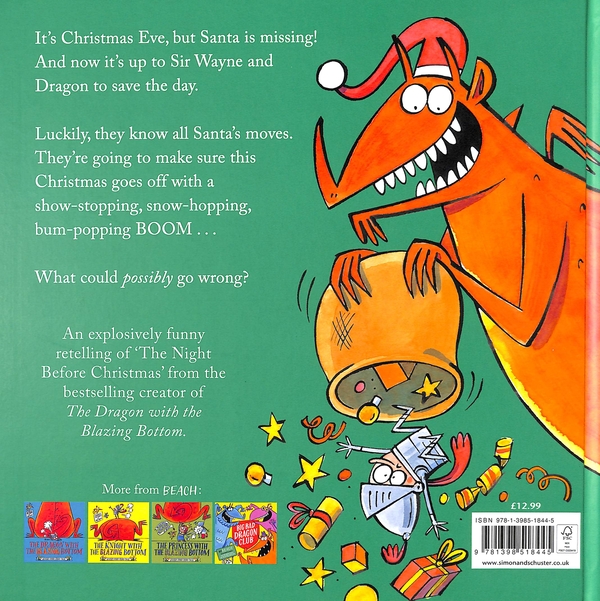 Бумажная книга «The Dragon with the Blazing Bottom at Christmas», автор Бич - фото №1