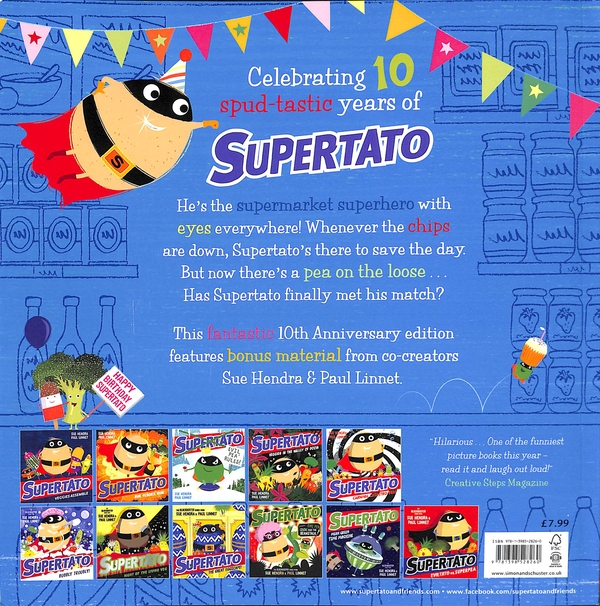 Паперова книга «Supertato: Tenth Anniversary Edition», авторів Пол Ліннет, Сью Хендра - фото №1