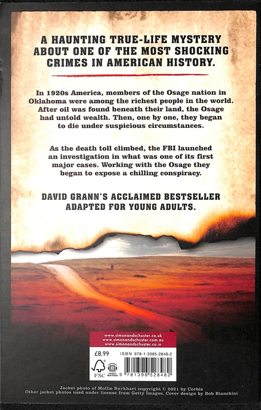 Бумажная книга «Killers of the Flower Moon: The Osage Murders and the Birth of the FBI», автор Дэвид Гранн - фото №1
