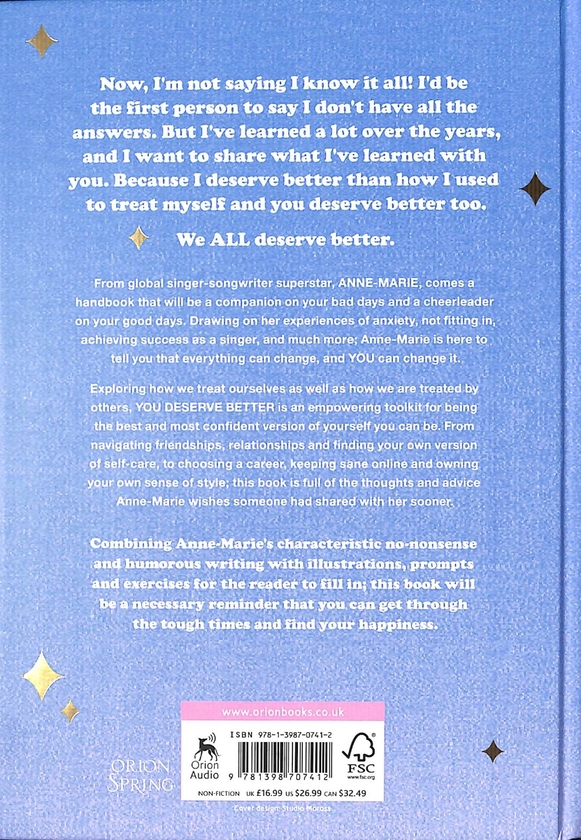 Паперова книга «You Deserve Better», автор Енн-Марі - фото №1