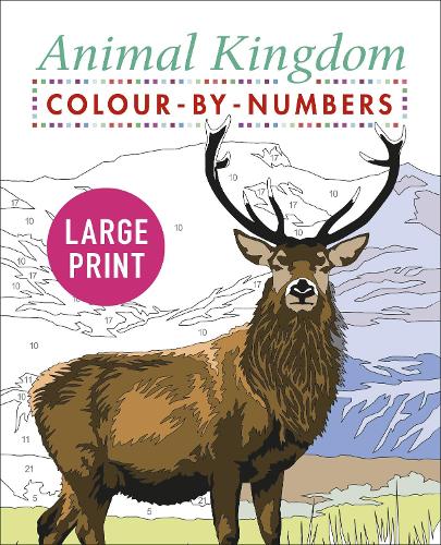 Бумажная книга «Large Print Animal Kingdom Colour-by-Numbers», автор Дэвид Вудрофф - фото №1