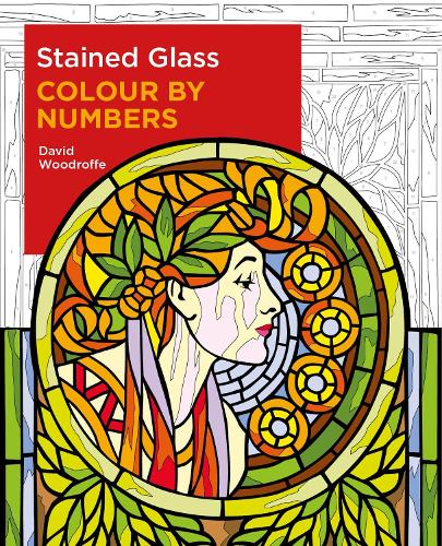 Бумажная книга «Stained Glass Colour by Numbers», автор Дэвид Вудрофф - фото №1