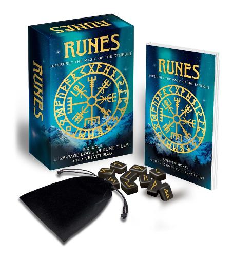 Бумажная книга «Runes: Interpret the Magic of the Symbols: Includes a 128-page book, 25 rune tiles and a velvet bag», автор Эндрю Маккей - фото №1