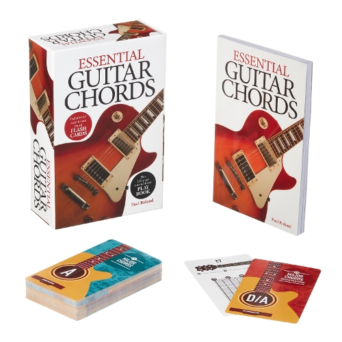 Бумажная книга «Essential Guitar Chords Book & Card Deck: Includes 64 Easy-to-Use Chord Flash Cards, Plus 128-Page Instructional Play Book», автор Пол Роланд - фото №1