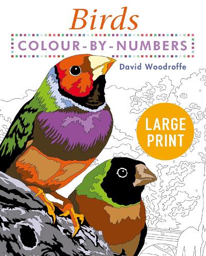 [object Object] «Large Print Colour by Numbers Birds: Easy-to-Read», автор Девід Вудрофф - фото №1