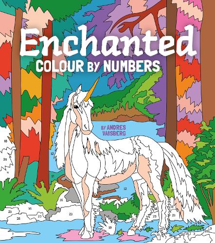 Бумажная книга «Enchanted Colour by Numbers: Includes 45 Artworks To Colour», автор Андрес Вайсберг - фото №1