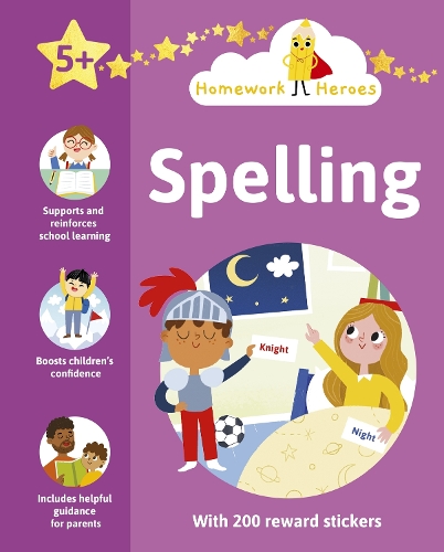 Паперова книга «Homework Heroes: Spelling: With 200 Reward Stickers», автор Пенні Вормс - фото №1