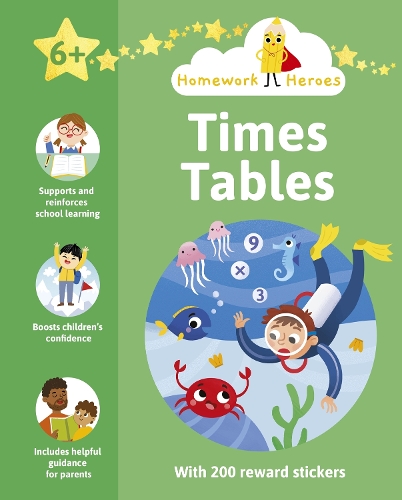 Бумажная книга «Homework Heroes: Times Tables: With 200 Reward Stickers», автор Лоренцо Маклеллан - фото №1