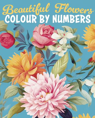 Бумажная книга «Beautiful Flowers Colour by Numbers», автор Дэвид Вудрофф - фото №1