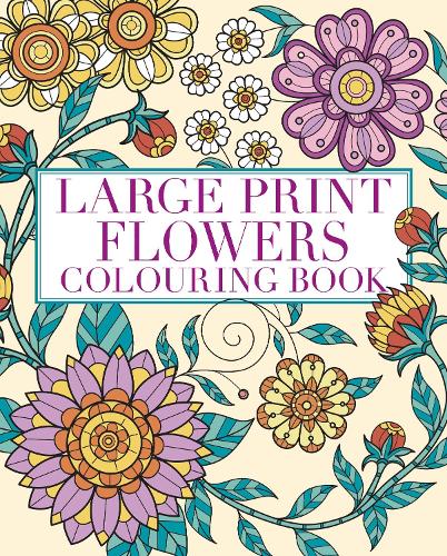 Бумажная книга «Large Print Flowers Colouring Book: Over 45 Images», автор Танси Уиллоу - фото №1